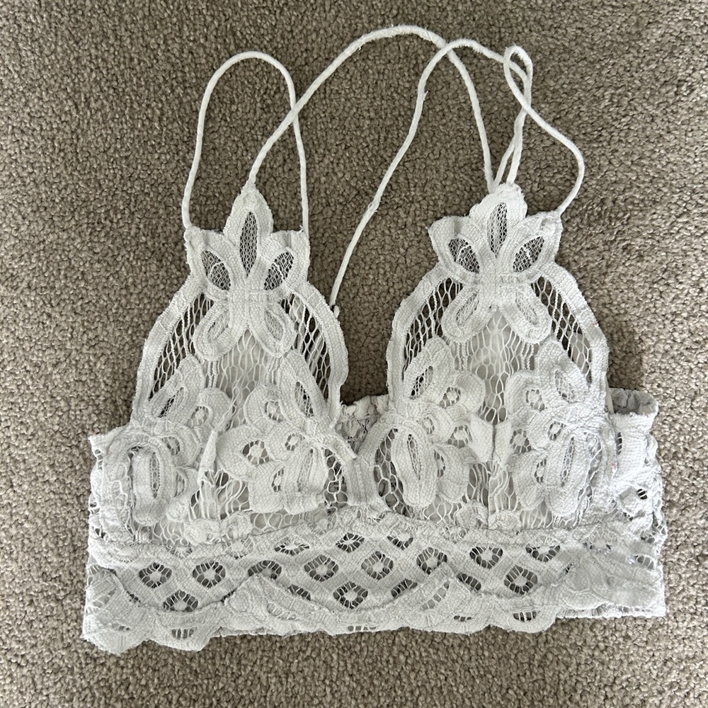 White Adella Bralette